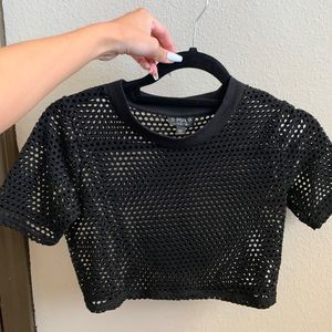 Fishnet Crop Top